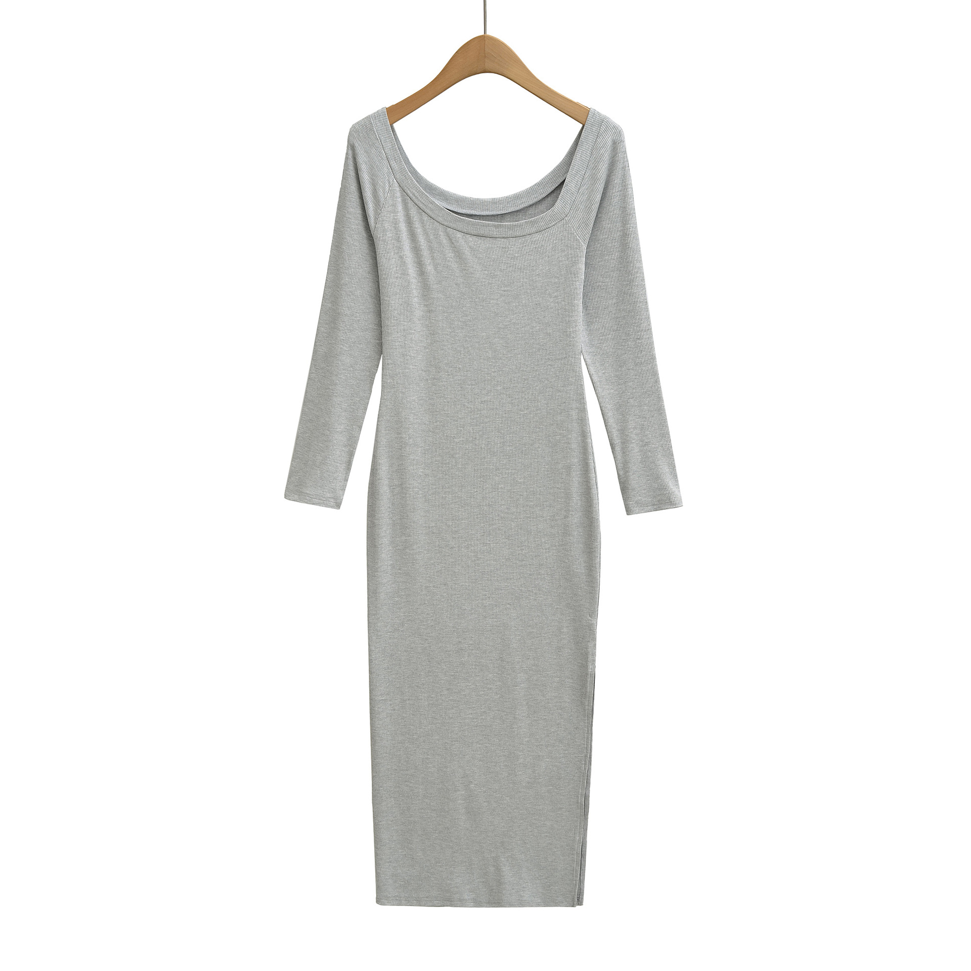 Ribbed Dress For Women Square  - Bodycon Long Sleeve Ribbed Dress review and price