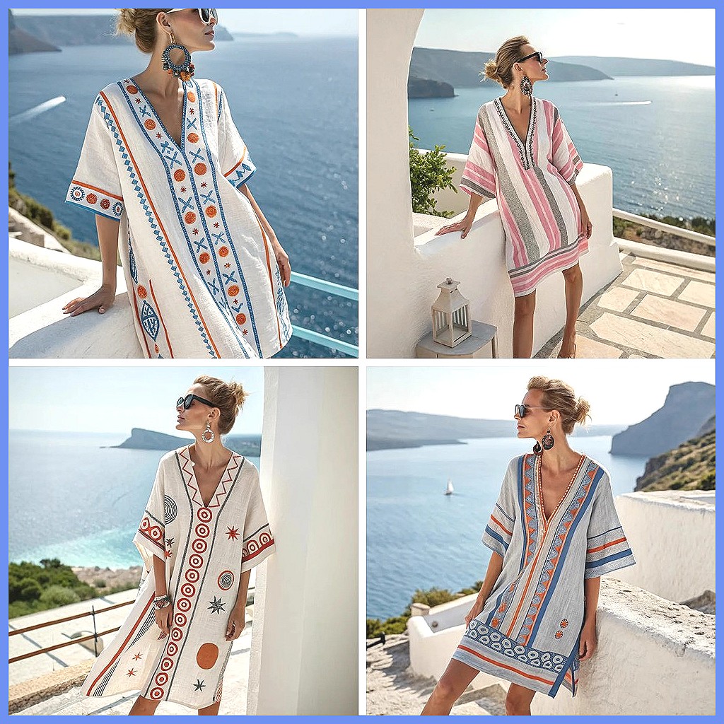 Women's 2025 Summer V-Neck Flo - Dresses review and price