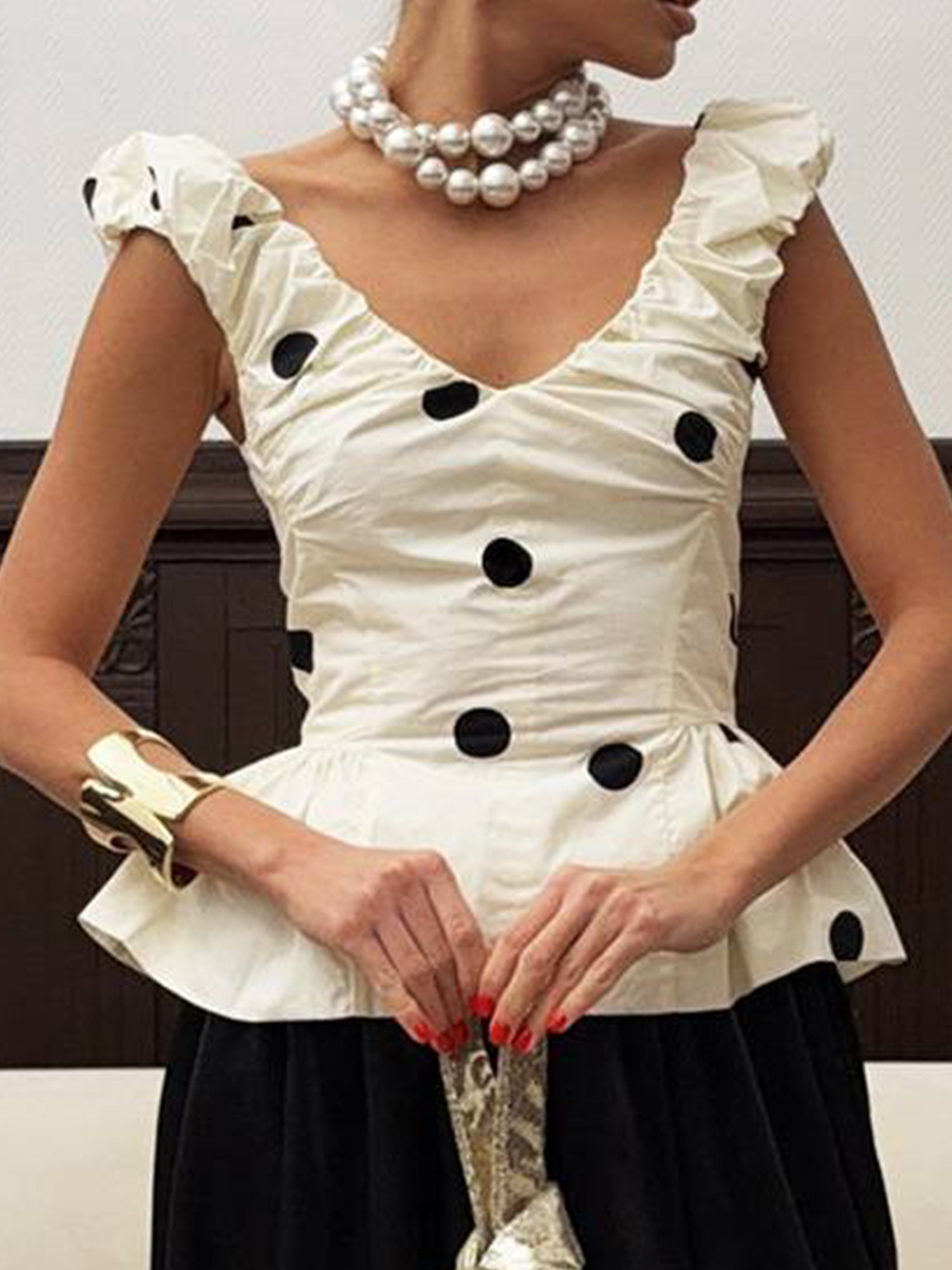 Women 2 Piece Polka Dot Dress  - Dresses review and price