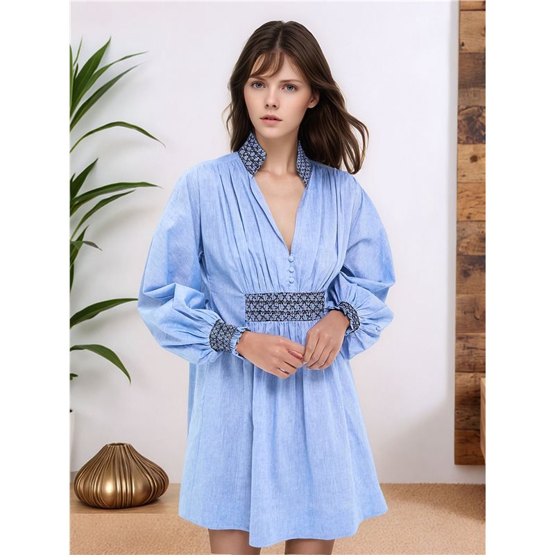 NEW-Women Shirt Dress Long Sle - Casual Loose Linen Shirt Dress review and price