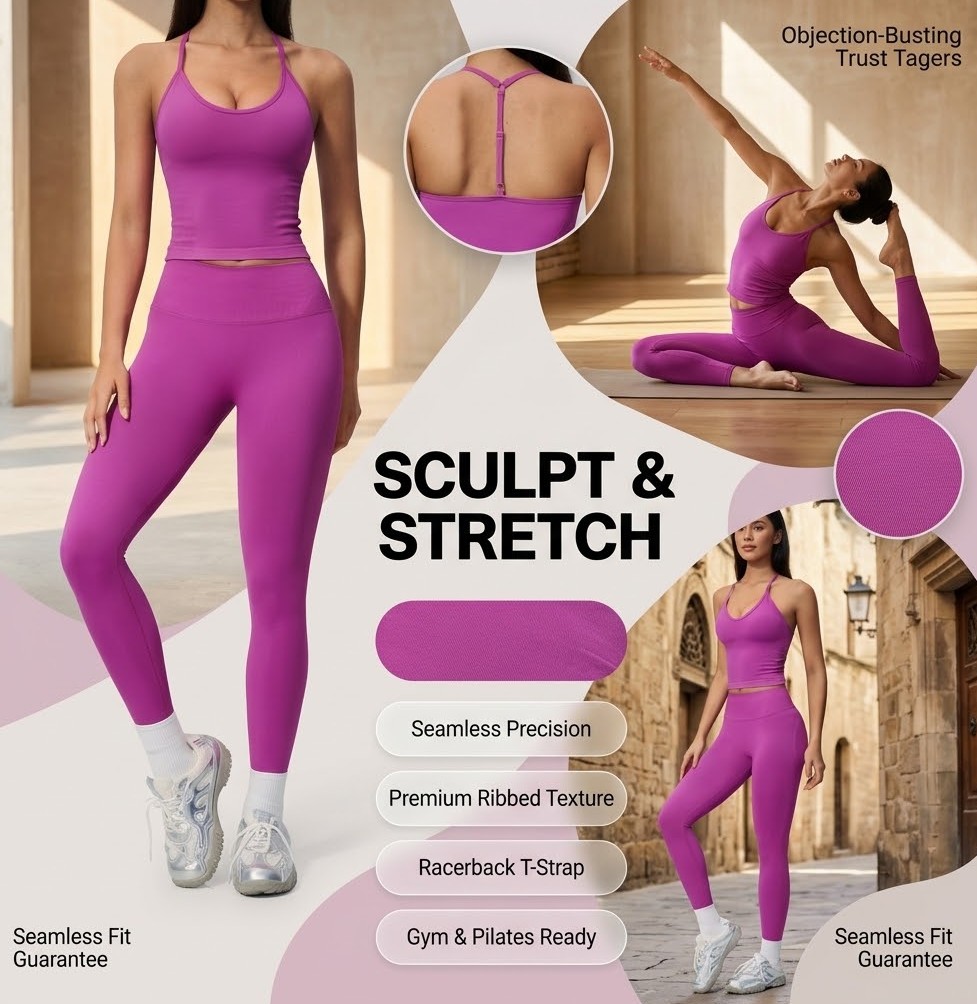 Luxury Designer Seamless Yoga  - Seamless Ribbed Workout Tank Top review and price