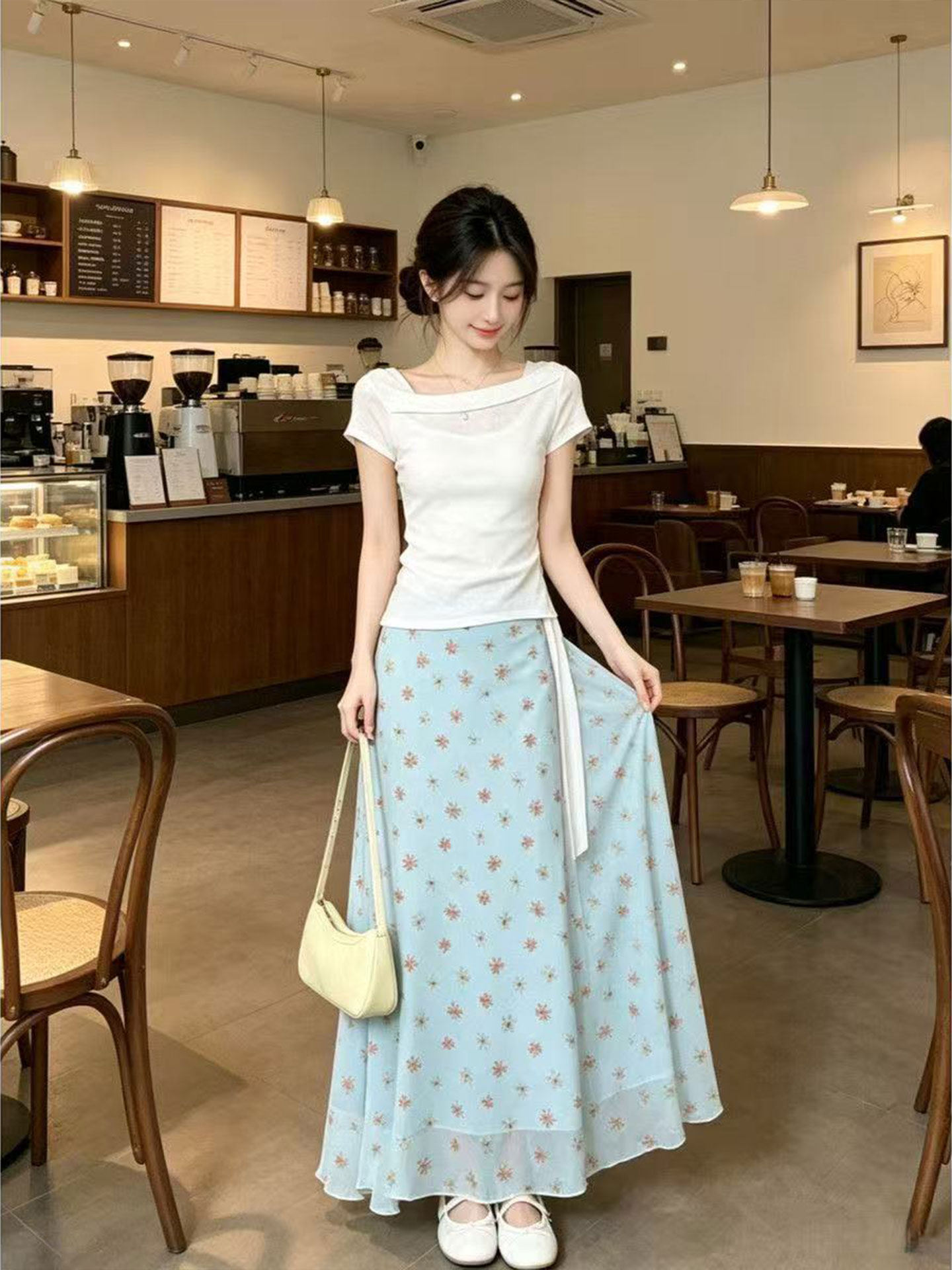 Korean Design A-Line Fish Tail - Korean Style A Line Shirt Dress review and price