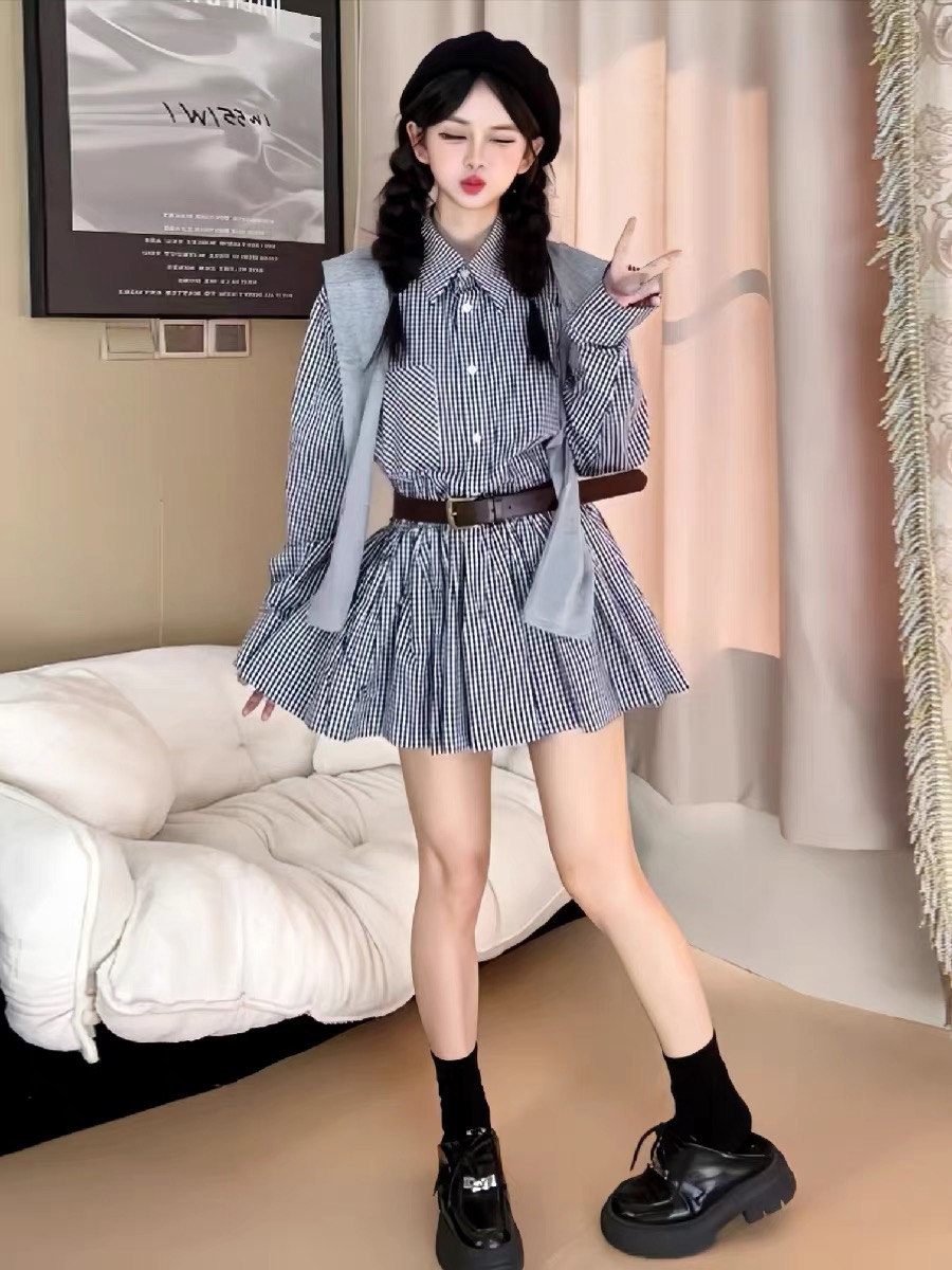Early Autumn Korean Style Shir - Korean Style A Line Shirt Dress review and price
