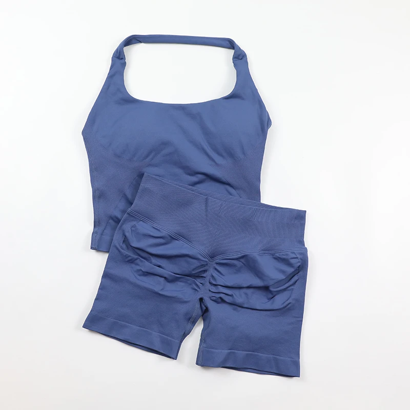 Seamless Yoga Set Womens Backl - Seamless Ribbed Workout Tank Top review and price