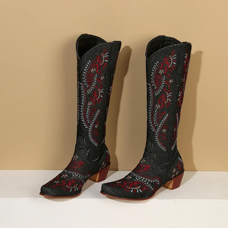 Blue Denim Western Cowgirl Kne - Jeans review and price